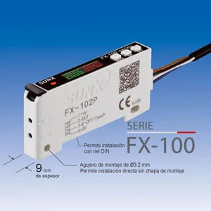 Sensor de fibra óptica FX-100