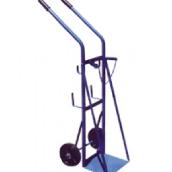 Carretilla para tubo de oxígeno