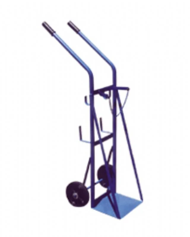 Carretilla para tubo de oxígeno