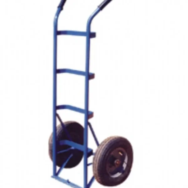 Carretilla porta tubo con ruedas neumáticas