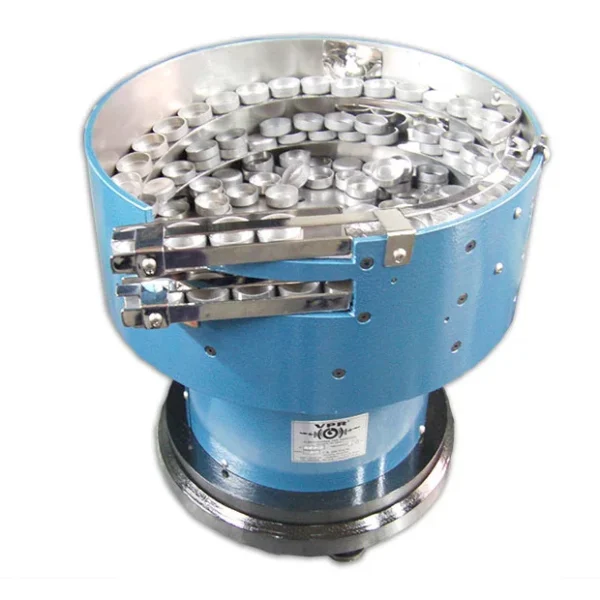 Alimentador de 400mm de diámetro doble salida encamizado en acero inoxidable para tapón