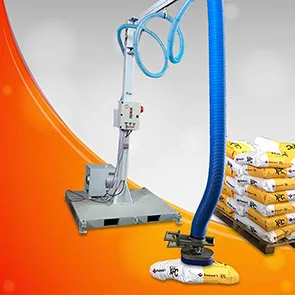 Elevador por vacío con base móvil