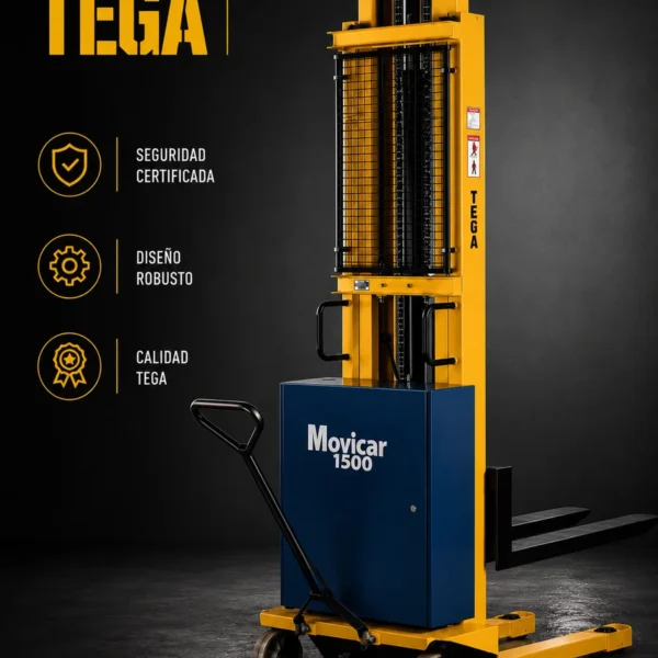 Equipos especiales 08 / Apiladoras MoviCar Apiladoras electrohidráulicas. Solución compacta y maniobrable para depósitos y almacen